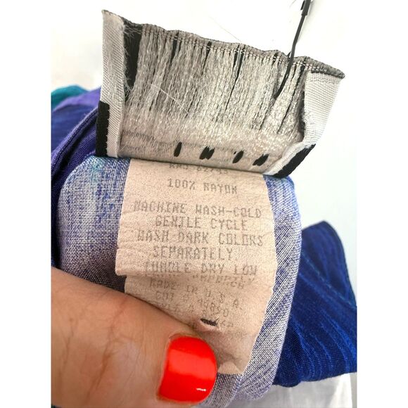 Caliche Collection vintage purple and teal print romper - Picture 8 of 9